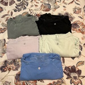 Zella Long Sleeve Tees - Black, Green, Blue, Light Purple, Light Green